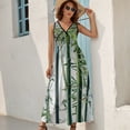 thumbnail image 5 of Bamboo Branches Pictures Dress Fashion Boho Beach Long Dresses Female Party Printed Maxi Dress, 5 of 9