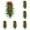 D-6pcs, variant on 6 PCS 21.6 Inch Christmas Teardrop Swag Set, Artificial Pine Greenery with Berries, Rustic Xmas Hanging Wreaths for Door Wall Fireplace Holiday Decor