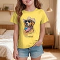 thumbnail image 2 of Quealent 250 Years USA Shirt for Kids 1776 American Flag Graphic Shirt Boys Girls Patriotic Short Sleeve 4th of July Tee Top 4-13Y (Yellow, 11-12 Years), 2 of 5