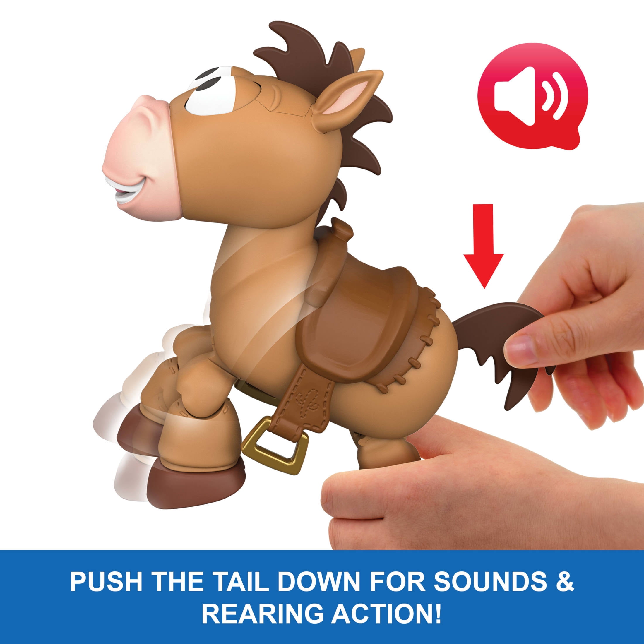Disney and Pixar Toy Story Lil Partner Bullseye Posing Horse Figure with Sounds