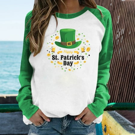 

St Patricks Day Outfits for Women My Orders Placed St Patricks Day Maternity Shirts Womens Tops Dressy Casual Sexy 4 Leaf Clover Shirt