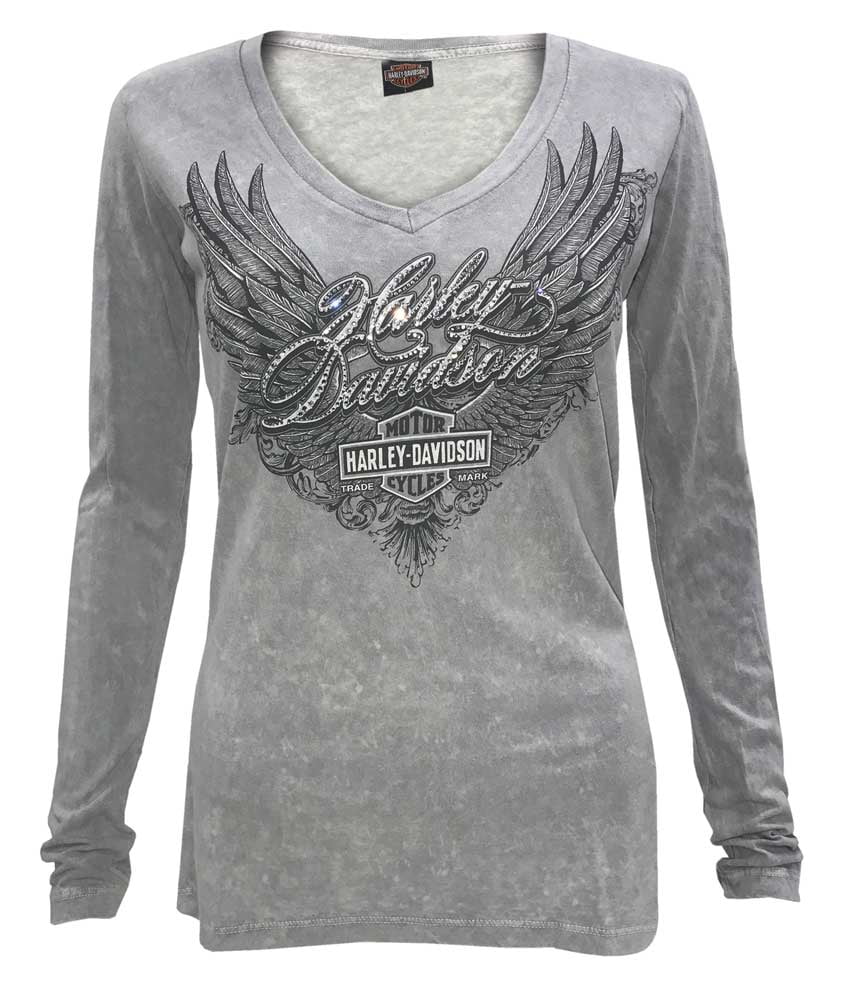 Harley-Davidson - Harley-Davidson Women's Arise Embellished Deep V-Neck