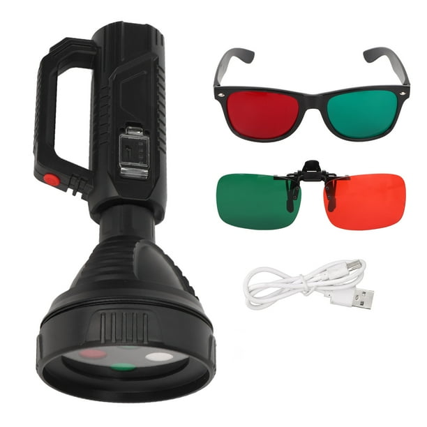 Red Green Glasses Torch,4 Dot Test Light Penlight Ophthalmic Tester Dot