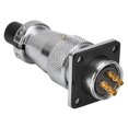 thumbnail image 1 of High-Performance Zinc Alloy Aviation Connector with 500 Connections, 25A Rated Current, -40℃~85℃ Temperature Range, Waterproof & EMI Protection, Includes TQ Plug, Z Socket, Cover, Screws & Nuts –, 1 of 6