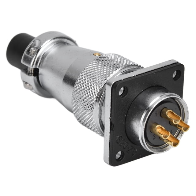 High-Performance Zinc Alloy Aviation Connector with 500 Connections, 25A Rated Current, -40℃~85℃ Temperature Range, Waterproof & EMI Protection, Includes TQ Plug, Z Socket, Cover, Screws & Nuts –