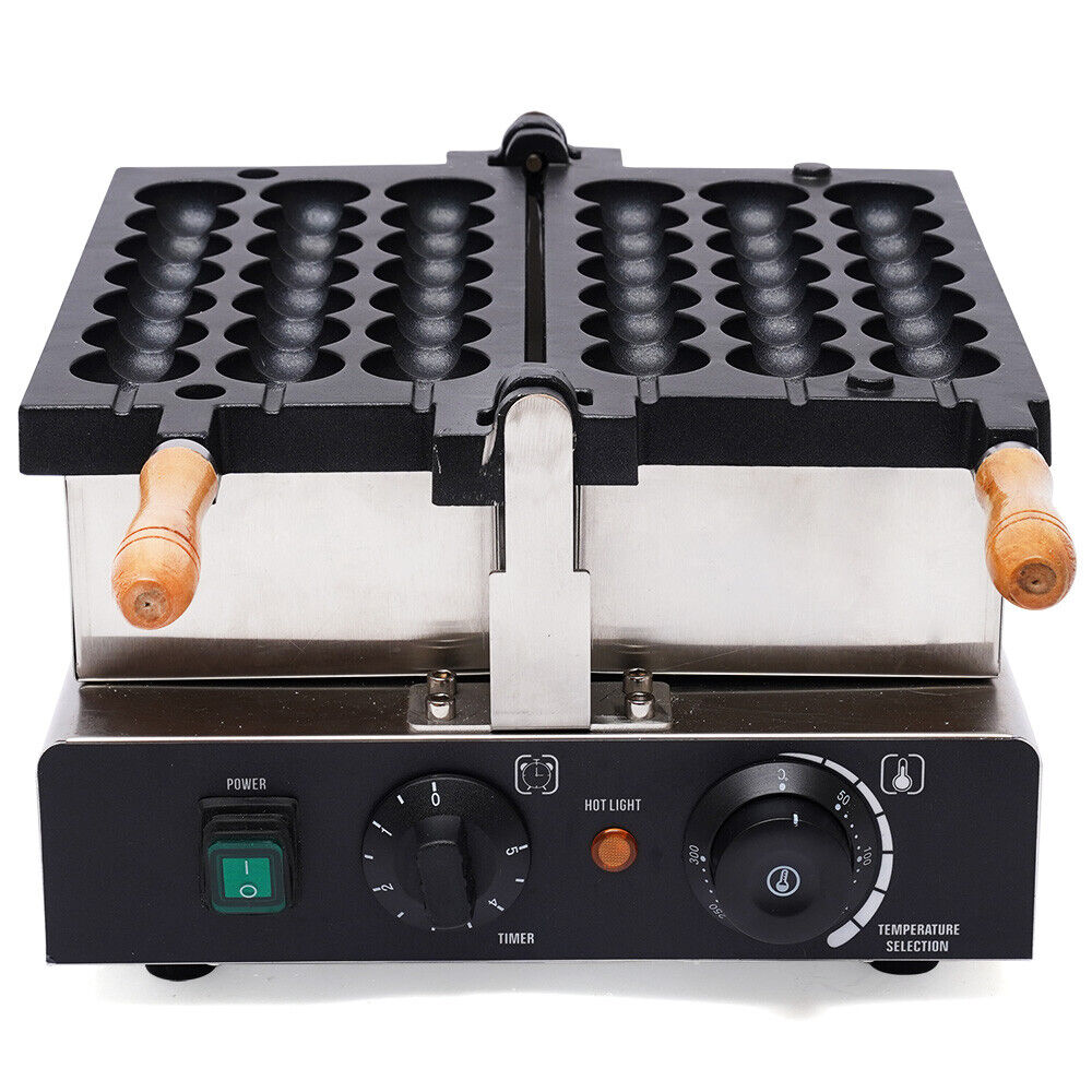 Miumaeov Commercial Waffle Ball Maker Electric Non-Stick Bubble Skewer Waffle Ball Maker Muffin Cake Machine 1600W