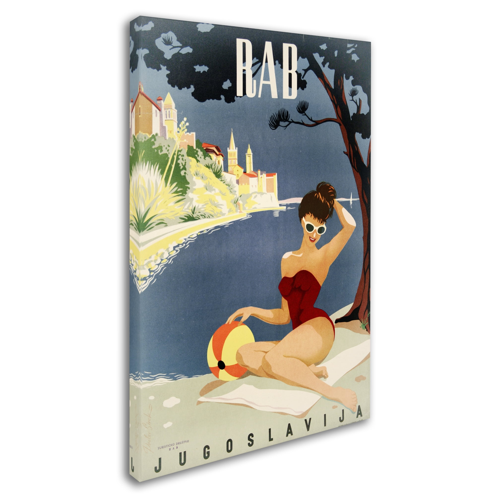 Trademark Fine Art 'Yugoslavia' Canvas Art by Vintage Apple Collection