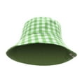 thumbnail image 4 of Empire Cove Checkered Tile Reversible Bucket Hat Fisherman Cap Women Men Green, 4 of 5