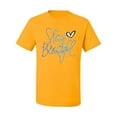 thumbnail image 2 of Stay Beautiful Positivity Quote Saying Pop Culture Men's Graphic T-Shirt, Gold, 5XL, 2 of 3