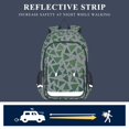 thumbnail image 5 of FORMRS Unisex School Backpack 17" Student Travel Bag with Laptop Compartment, Green Dot Triangles Pattern, 5 of 7