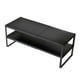 thumbnail image 5 of Soporte para monitor de computadora de longitud ajustable y versátil para impresora de escritorio de dormitorio 2 niveles negro, 5 of 9