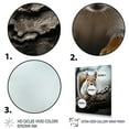 thumbnail image 3 of Designart "Taupe Chestnut Creature Chipmunk" Animals Floater Framed Wall Art Living Room, 3 of 7