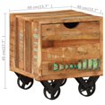 thumbnail image 4 of vidaXL Side Table 40x40x45 cm Solid Reclaimed Wood, 4 of 5