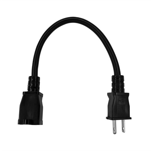 1 Foot Power Strip Extension Cord - Standard Plug, Indoor/Outdoor Use (Pack of 10)