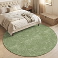 thumbnail image 4 of Small Round Rug 3Ft, Green Terracotta Splatter Non-Slip Washable Circle Rugs Carpet, Boho Mottled Vintage Rustic Indoor Outdoor Rug Floor Mats Throw Runner for Bedroom Living Room Bathroom, 4 of 8