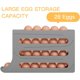 thumbnail image 2 of Bandeja para huevos con ruedas automática para dispensador de huevos, ahorra espacio en el refrigerador, tiene capacidad para 28 huevos simultáneamente, funciona en el refrigerador, la cocina, los, 2 of 7