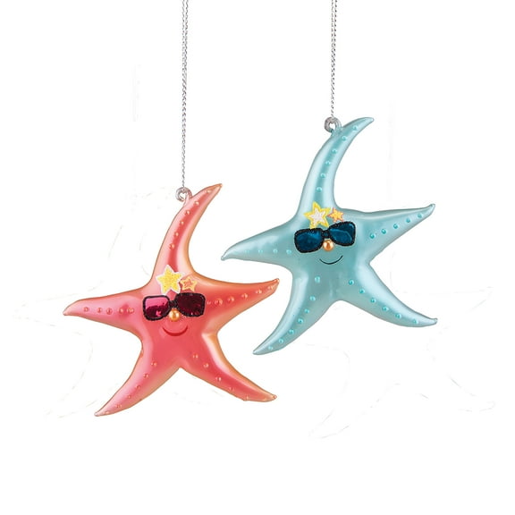 Summertime Starfish Christmas Xmas Ornament A/2