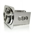 thumbnail image 2 of Au-Tomotive Gold Inc. Toyota 3D Logo Black Infill Chrome Tow Hitch Cover, Official Licensed, 2 of 3