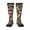 3 Black, variant on Bowling Colorful print thigh-high socks, crafted for both men and women with a stretchy, high-opaque design perfect for daily wear