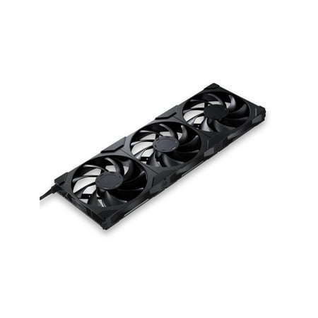 Phanteks M25-140 Gen2 Triple Pack, Daisy Chain Unified Fan frame, 3x 140mm PWM High Performance Cooling Fan, Black
