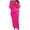 Hot Pink, variant on Frostluinai Knit Sets Two Piece Women Cable Knit Long Sleeve Pullover Chunky Long Skirts Solid Fall Lounge Sweater Sets with Pockets