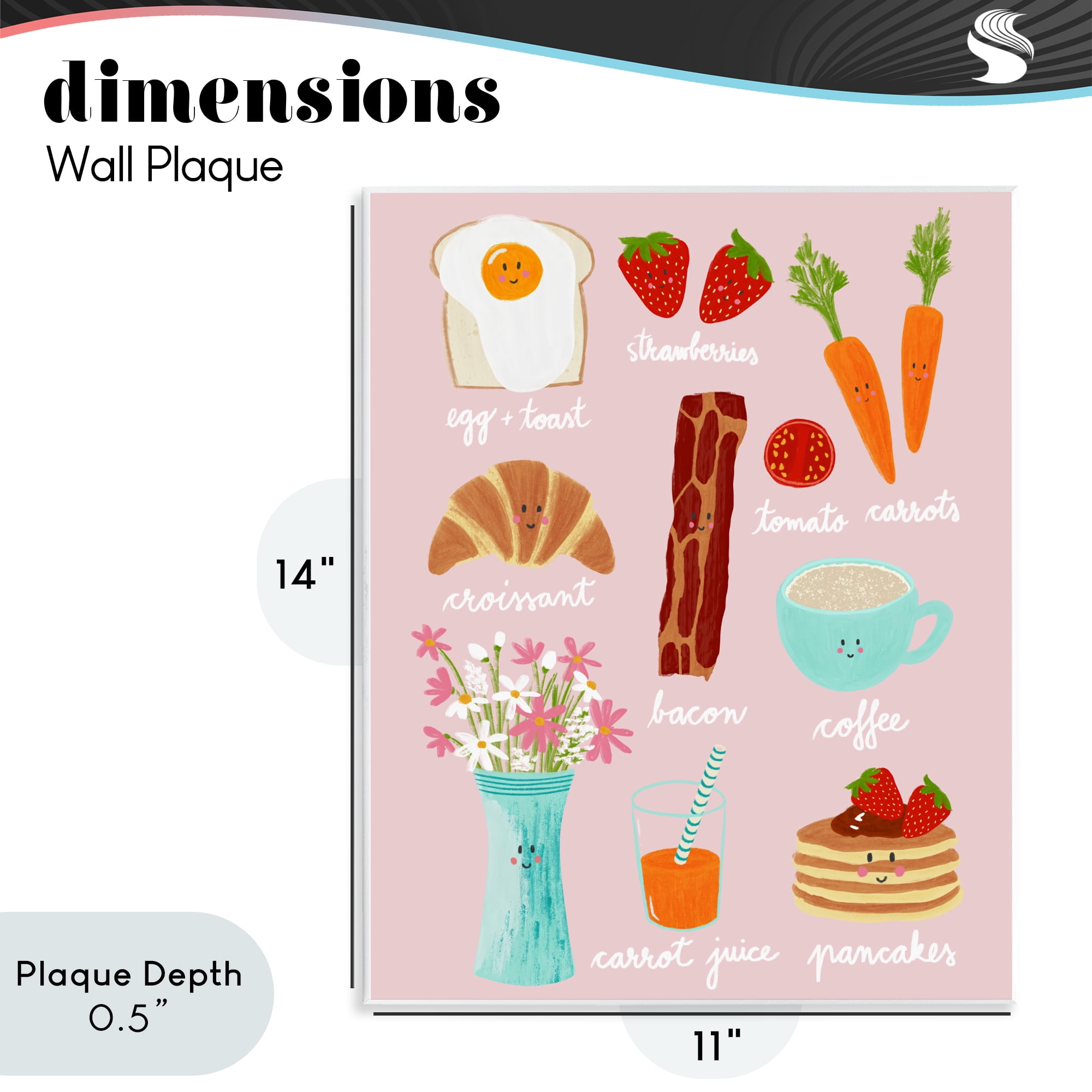 Stupell Industries Lush Summer Breakfast Wall Plaque Art, design by Metka Hiti