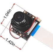 for Raspberry Pi 4 B 3 B+ Camera Module Automatic IR-Cut Switching Day/Night Vision Video Module Adjustable Focus 5MP OV5647 Sensor 1080p HD Webcam for Raspberry Pi 2/3 Model B Model A A+