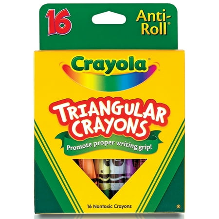 Crayola Triangular Crayon Set, 16 Colors