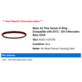 thumbnail image 2 of Mass Air Flow Sensor O-Ring - Compatible with 2012 - 2013 Mercedes-Benz S350, 2 of 2