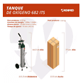 thumbnail image 2 of Tanque de Oxígeno 682lts Vacío Kit PÓRTATIL Carrito Magnimed OA5607, 2 of 8