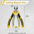 thumbnail image 2 of Deli 6-inch Heavy Duty Wire Cutters,Flush Cut Side Cutting Pliers with Ergonomic Grips, Ideal Wire Snips for Crafting, Floral, Electrical,Ultra Sharp & Powerful, 2 of 8