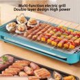 thumbnail image 3 of Guardoinrt Small Dining Table Barbecue Grill With Indoor Smoke-free Six Level Temperature Control Easy To Clean Electric Grill, 3 of 6