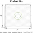 thumbnail image 4 of HITTITE Adjustable Chain Link Gate Kit, Anti-Rust Outdoor Garden Fence, Heavy Duty Pedestrian Walking Gate for Residential, Yard, Entry Way, 26"-72" Wide x 5' High, 4 of 8