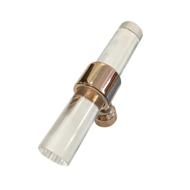 Tirador acrílico para puertas de cajón de cocina, 80-192 mm Oro rosa 80 mm