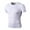 White, variant on Men Short Sleeve Baselayer Cool Dry Compression T-Shirt for Athletic Workout and Running