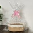 thumbnail image 7 of karymi Weaving Basket Handle Storage Basket Shelf Wardrobe Organizer Gift Basket Equipped with Ribbon and Bag Decorations Holiday Gifts Holiday Gifts Christmas Decorations, 7 of 7