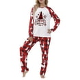 thumbnail image 3 of Elippeo Family Matching Pajamas Christmas Pjs Holiday Nightwear Sleepwear Sets Long Sleeve Pjs, 3 of 6
