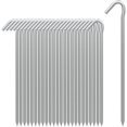 thumbnail image 3 of AAGUT Estacas para tienda de campaña, ganchos de metal para bordes de jardín, estacas para acampar en el patio, estacas galvanizadas resistentes de 9 pulgadas, calibre 6, para lona, inflables, decorac, 3 of 4