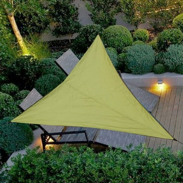 3X3X3M Waterproof Triple-cornered Sun Shelter Awning Parasol Outdoor Canopy Garden Patio Shade Sail Cloth-Light Green