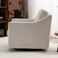 thumbnail image 5 of Large Swivel Chair, Upholstered Armchair, Modern Chair, Skin-friendly Gradient Color linen fabric, Comfortable to Sit. Suitable for Reception Living Room, 5 of 10