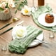 thumbnail image 2 of Servilletas de Servilletas de Cena Arrugadas Servilletas de Mesa Servilletas Decorativas de Tela (Verde, 24 Paquetes), 2 of 5
