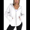 thumbnail image 3 of Sudaderas con Capucha y Cremallera para Mujer, Sudaderas Extragrandes, Conjuntos de Moda Escolar para Otoño, Chaquetas Informales, Ropa de Invierno L, 3 of 9