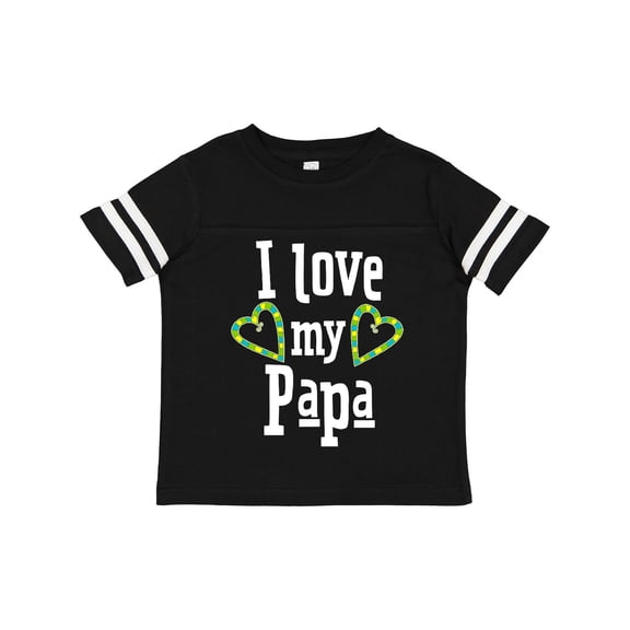 Inktastic I Love My Papa Hearts Boys or Girls Toddler T-Shirt