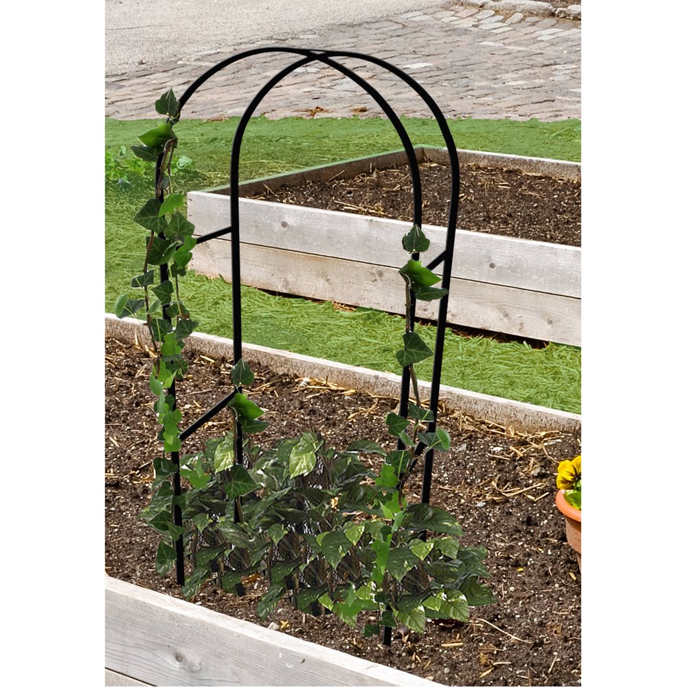Misco Black Iron Wire Arch Trellis, 24"
