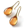 thumbnail image 6 of Women' Gemstone French Hook Dangle Earrings Amber, 6 of 6