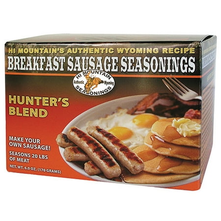 Hi Mountain Breakfast Sausage Seasonings - Hunter's Blend, 6