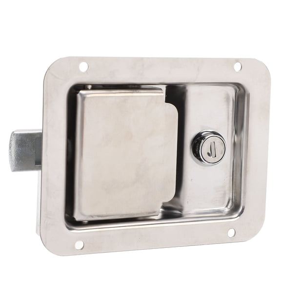 Caja De Herramientas Para RV, Cerradura De Paleta, Resistente Al Agua, Montaje Empotrado, Caja De Herramientas, Pestillo, Espejo Pulido, 5,5x4,3 Pulgadas, Para Caravana, Camión,