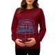 thumbnail image 2 of RKSTN Maternity Sweatshirt for Women Plus Size Crewneck Pregnancy Graphic Print Pullover Hoodless Sweatshirts Top Womens Casual Oversized Round Neck Loose Comfy Funny Printed Long Sleeve Sweatshirt, 2 of 7