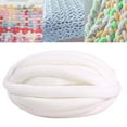 thumbnail image 6 of S SERENABLE Chunky Yarn Jumbo Tubular Yarn Hand Knit Soft Knitting Bulky Yarn Arm Knit Yarn for Throw Tapestry Rug Making Pet Bed Macrame white, 6 of 8