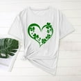 thumbnail image 4 of Craaazy Women's Printed St. Patrick's Day T-Shirt Short Sleeved Round Neck Pullover Casual Tops Gifts, 4 of 5